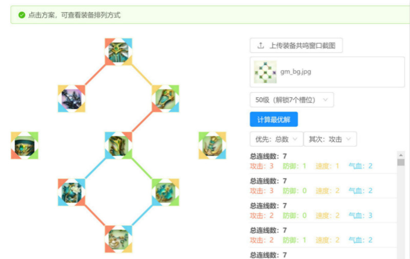 效果图-最佳排列方案